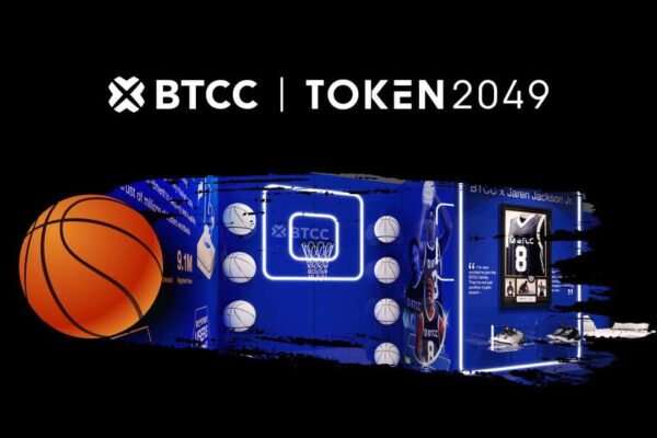 BTCC announces the participation in Token2049 Singapore 2025, which shows the collaboration of the NBA with Jaren Jackson Jr.