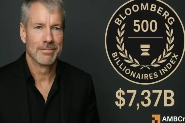 From Bitcoin Harder to Billonario: Michael Saylor Cracks Bloomberg 500 List