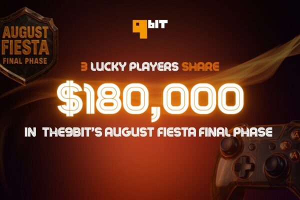3 lucky players share $ 180,000 at the end of the August Fiesta of the 9bit