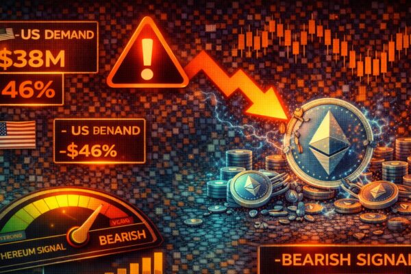 Bearish signal emerges for Ethereum as US spot demand fades